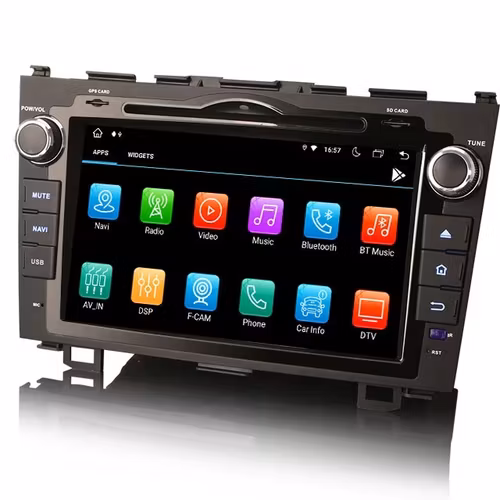 8"android 12 bil dvd-spelare HONDA CR-V (2006-2011) gps wifi carplay android auto blåtand rds Dsp RAM:4GB, ROM:64GB, 4G LTE