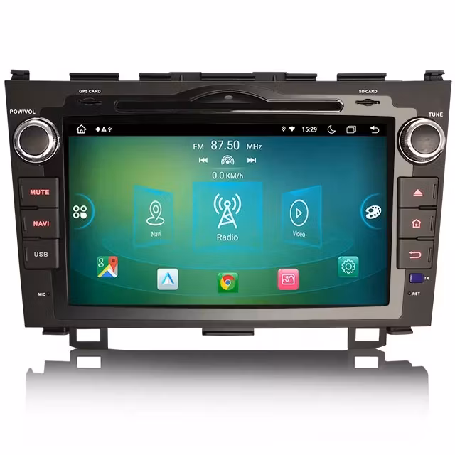 8"android 12 bil dvd-spelare HONDA CR-V (2006-2011) gps wifi carplay android auto blåtand rds Dsp RAM:4GB, ROM:64GB, 4G LTE