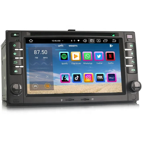 6.2" android 12, bil dvd-spelare  kia optima/ sorento/sportage(2002--2011) gps  wifi carplay android auto blåtand rds Dsp RAM:4GB, ROM: 64GB, 4G LTE