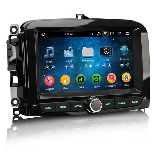 7"android 13, bilstereo Fiat 500L (2012-2019) gps wifi carplay android auto blåtand rds Dsp RAM:4GB, ROM: 64GB, 4G LTE