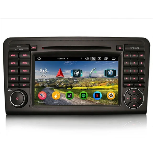 7"android 13, bil dvd-spelare Mercedes-Benz GL-Klass X164 (2005-2012) gps wifi carplay android auto blåtand rds Dsp RAM:4GB, ROM: 64GB, 4G LTE