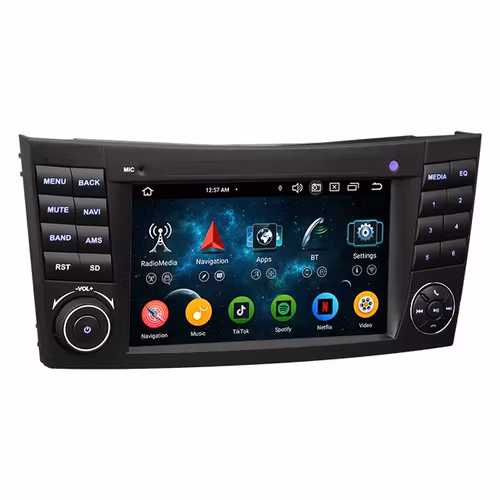 7"android 13, bilstereo Mercedes-Benz CLS Class W219 2004-2008 (CLS350 CLS500 CLS55...) gps wifi carplay android auto blåtand rds Dsp RAM:4GB, ROM:64GB, 4G LTE