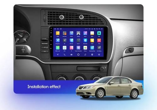 9" android 13, bilstereo Saab 9-3(2007---2014) gps wifi carplay android auto blåtand rds Dsp RAM: 3GB, ROM: 32GB,4G LTE
