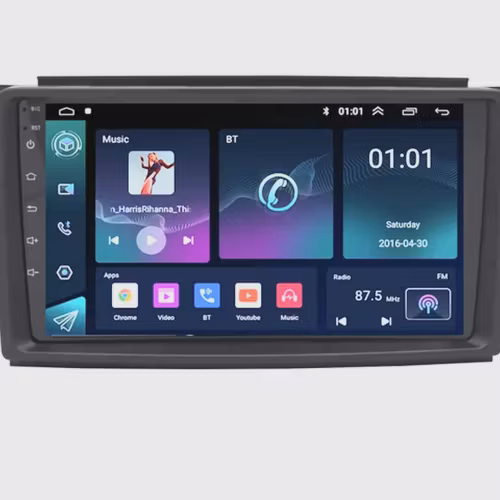 9"android12, bilstereo  Mercedes Benz Smart Fortwo (2005---2010) gps wifi carplay android auto blåtand rds Dsp RAM:4GB, ROM:64GB,, 4G LTE