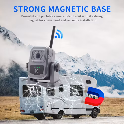 3000 mAh mini bärbar wfi magnetisk  vattentät  hd backkamera