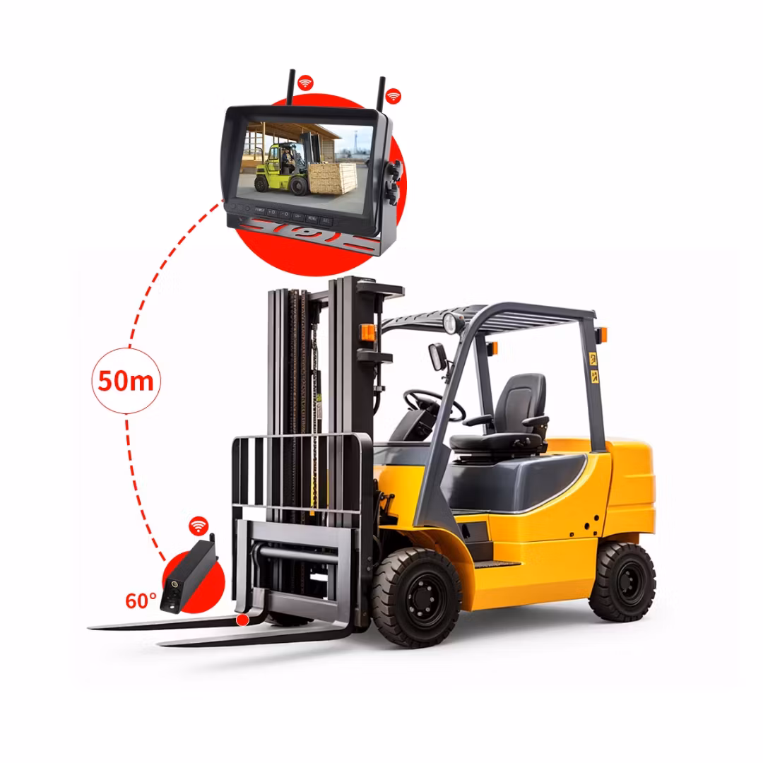7" truck.dual band Uppladdningsbar megnetiska kameror