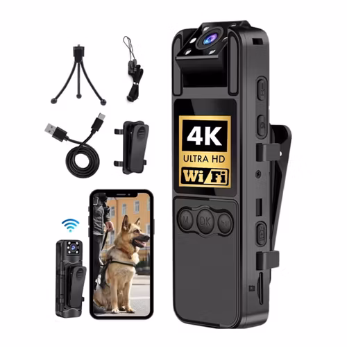 128GB Ultra 4K Body Cam Bärbar videokamera