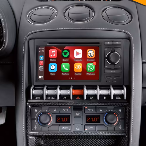 7" android 13, bilstereo dvd-spelare  Lamborghini gallardo (2003--2013) gps wifi carplay android auto blåtand rds Dsp RAM:8GB  ROM: 256GB  ,4G LTE