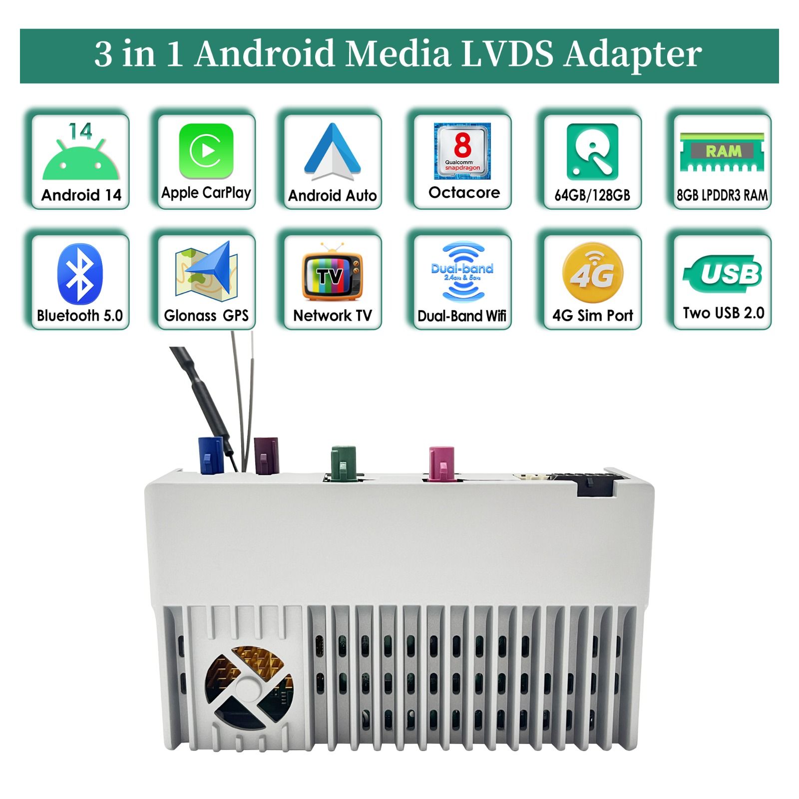Android 13  carplay & Android auto Box,  Volvo EX40( 2024--2025) gps,dsp,  wifi, gps,RAM: 8GB ,ROM: 128GB,4G LTE