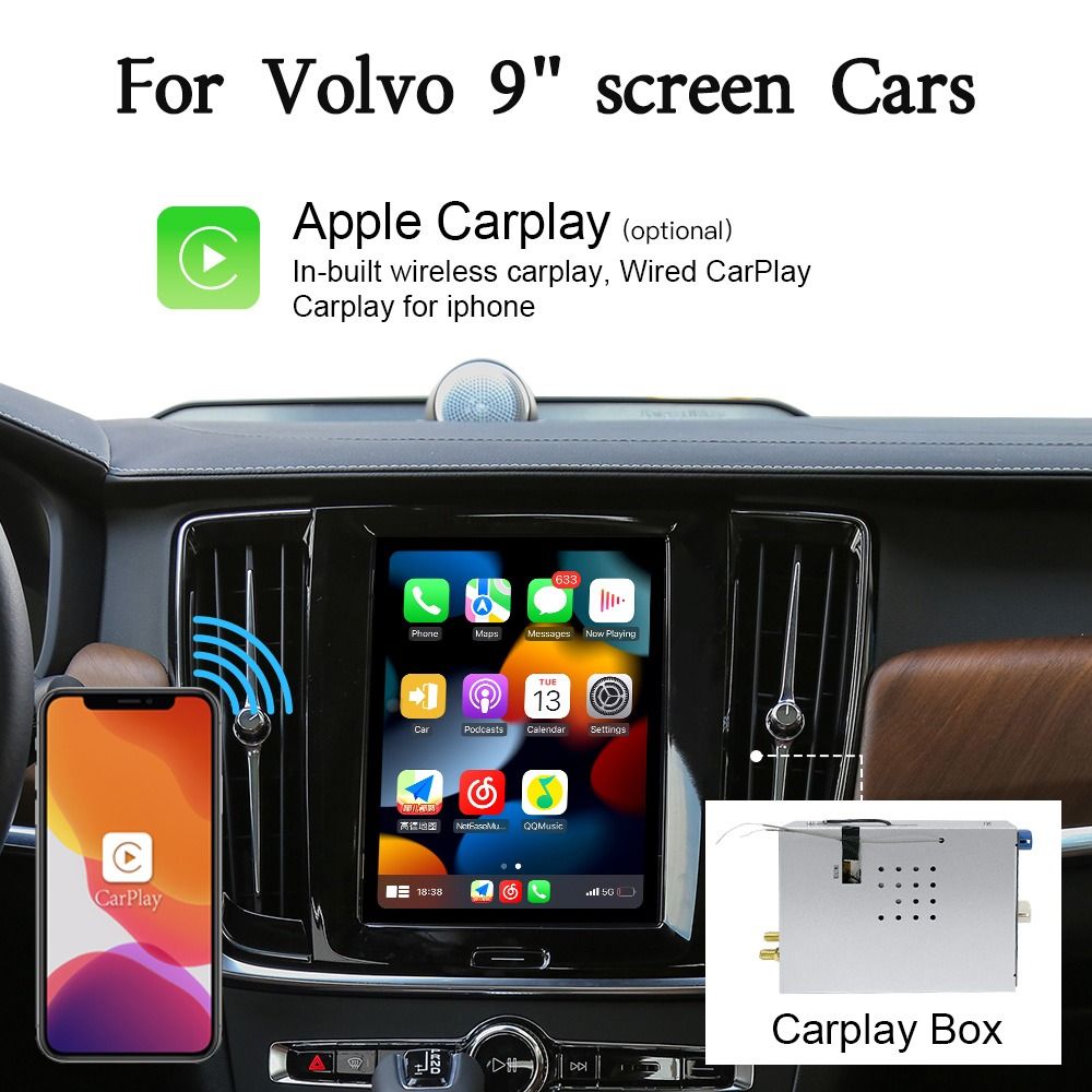 Android 13  carplay & Android auto Box,  Volvo EX40( 2024--2025) gps,dsp,  wifi, gps,RAM: 8GB ,ROM: 128GB,4G LTE
