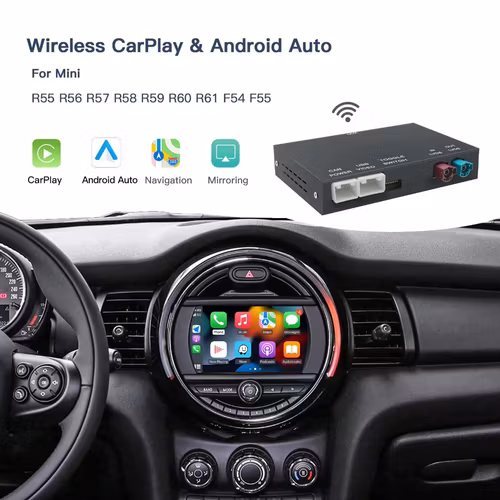 Carplay& Android  auto box, Mini cooper R55,R56,R57,R58,R60,R61, F54,F55,F56, Clubman,countryman, John Cooper works (2008--2023)