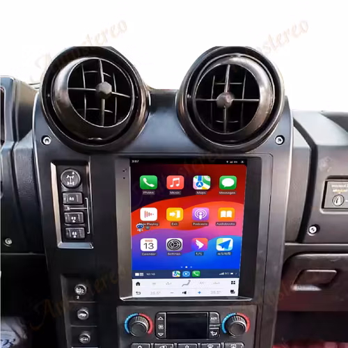 9 7" android 13, bilstereo Hummer H2( 2004--2007) gps wifi carplay android auto blåtand rds Dsp RAM: 4GB, ROM: 64GB, 4G LTE
