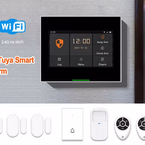 Nya trendiga Tuya Smart GSM,4G EU version, WiFi-hemlarm Fungerar med Tuyasmart APP