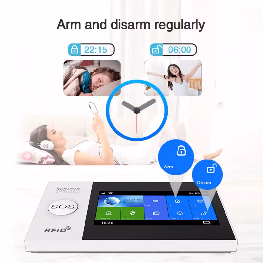 Smart House Safety System Auto Dialer WiFi GSM Tuya Wireless Home Security Smart 4G heminbrottslarmsystem