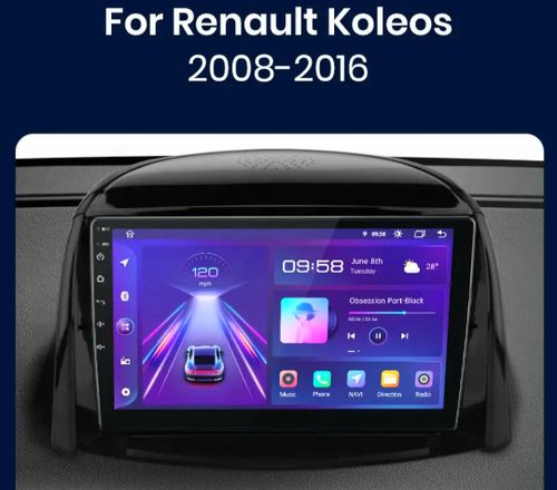9"android 13, bilstereo  Renault koleos ( 2008--2016) gps wifi carplay android auto blåtand rds Dsp RAM: 4GB, ROM: 64GB , 4G LTE
