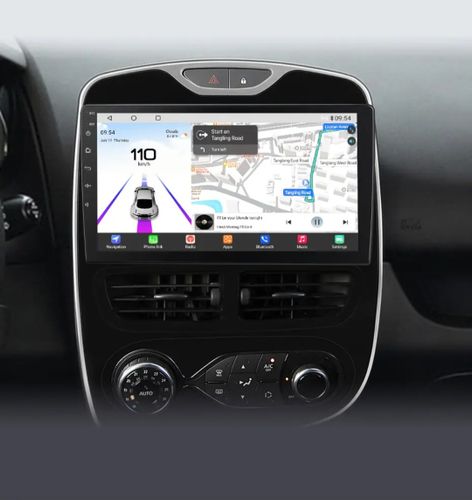 10"android 13, bilstereo  Renault Clio 4 (2012 ----2016) Qualcomm Snapdragon processor, gps  wifi carplay android auto blåtand rds Dsp RAM: 4GB, ROM: 64GB, 4G LTE