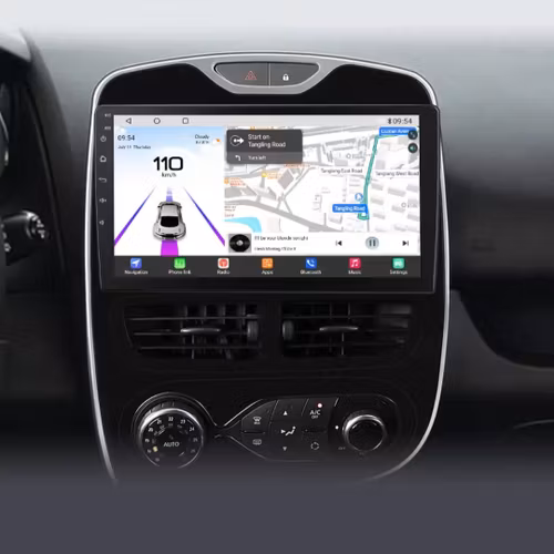 10"android 13, bilstereo  Renault Clio 4 (2012 ----2016) Qualcomm Snapdragon processor, gps  wifi carplay android auto blåtand rds Dsp RAM: 4GB, ROM: 64GB, 4G LTE