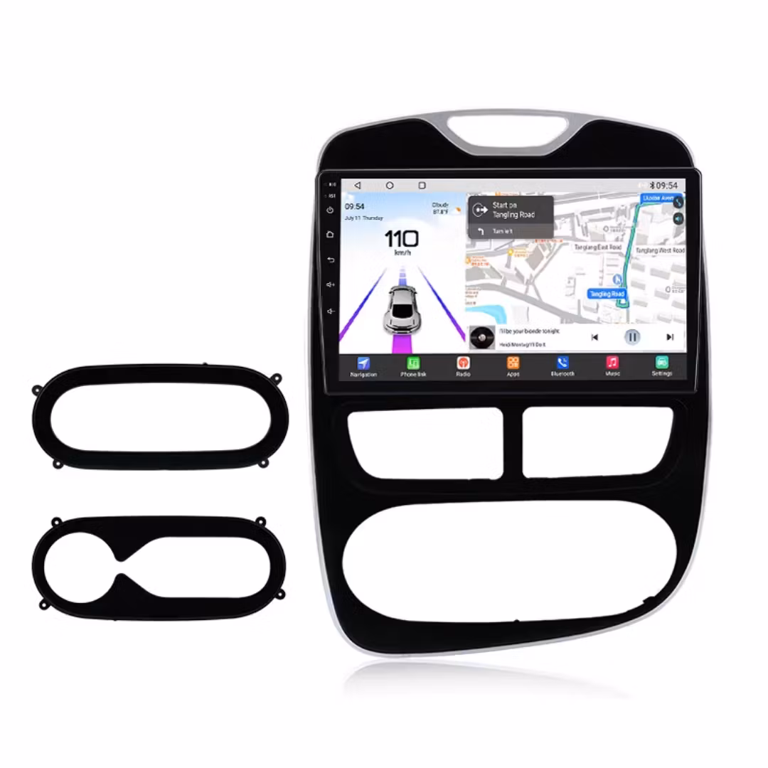 10"android 13, bilstereo  Renault Clio 4 (2012 ----2016) Qualcomm Snapdragon processor, gps  wifi carplay android auto blåtand rds Dsp RAM: 4GB, ROM: 64GB, 4G LTE