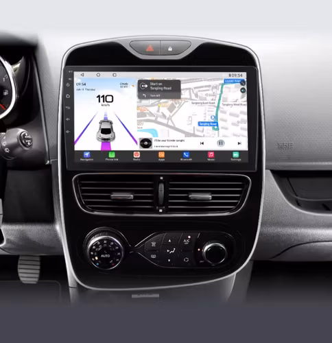 10"android 13, bilstereo  Renault Clio 4 (2016----2019) Qualcomm Snapdragon processor, gps  wifi carplay android auto blåtand rds Dsp RAM: 4GB, ROM: 64GB, 4G LTE