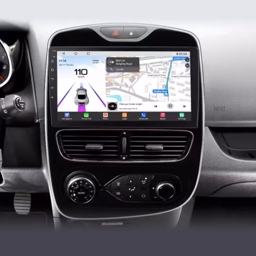 10"android 13, bilstereo  Renault Clio 4 (2016----2019) Qualcomm Snapdragon processor, gps  wifi carplay android auto blåtand rds Dsp RAM: 4GB, ROM: 64GB, 4G LTE