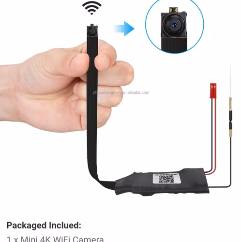 2200mAh 4K mini dold wifi videokamera, motion detektering