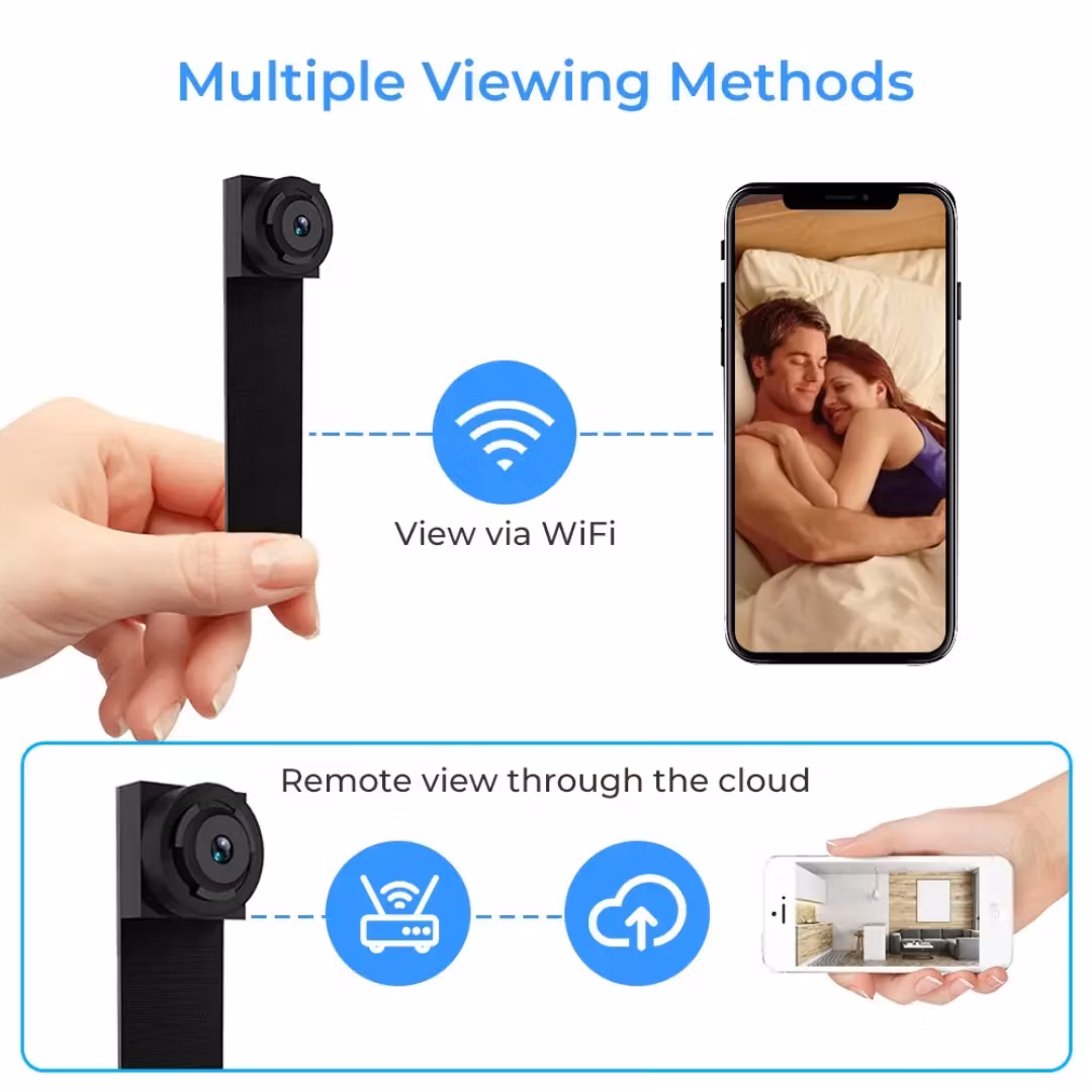 2200mAh 4K mini dold wifi videokamera, motion detektering