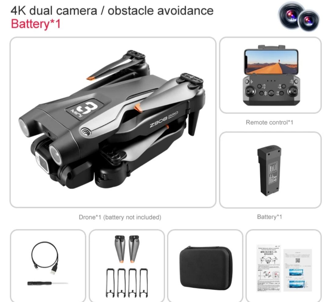 Mini 4K professionnel drönaren