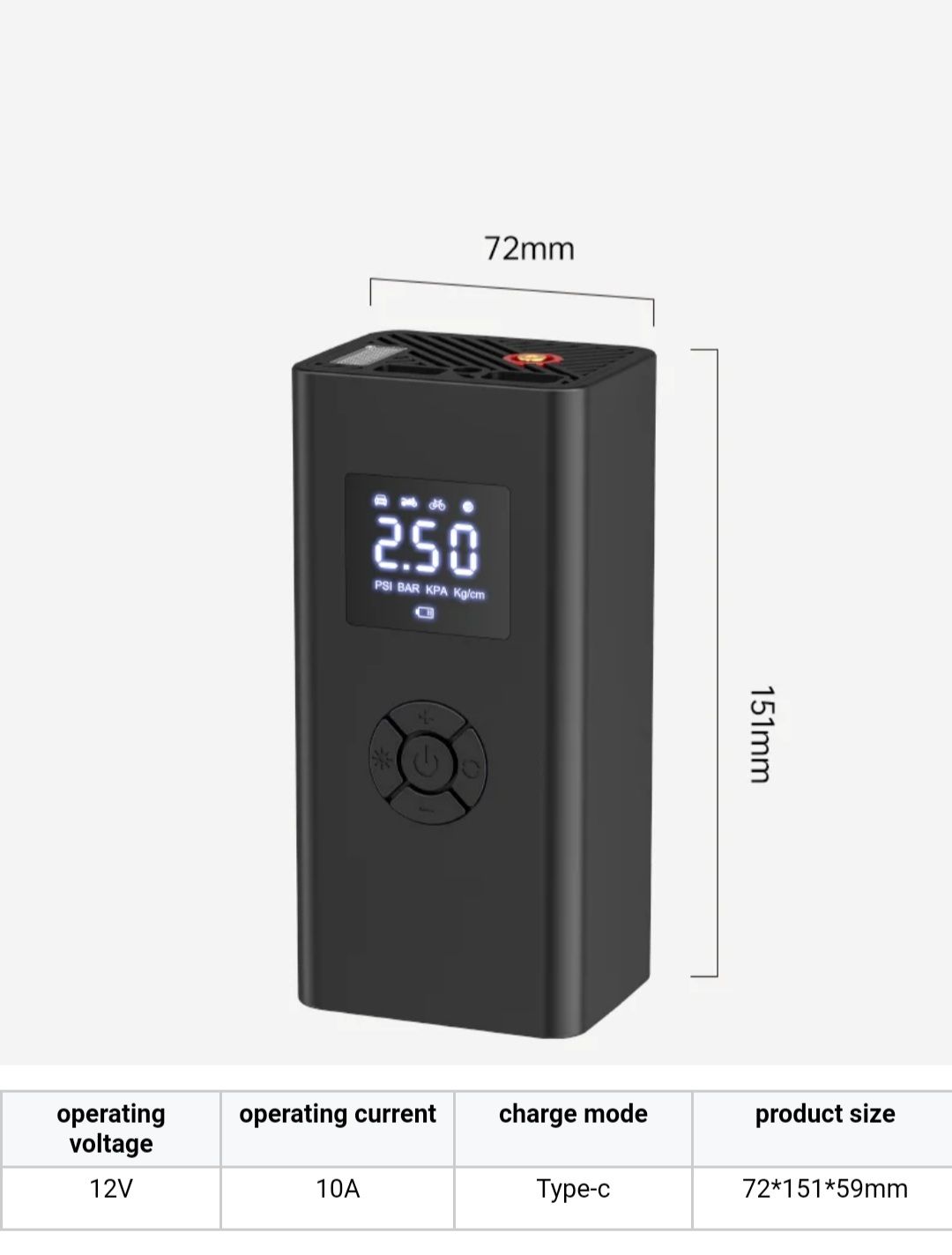 Mini Däck pump