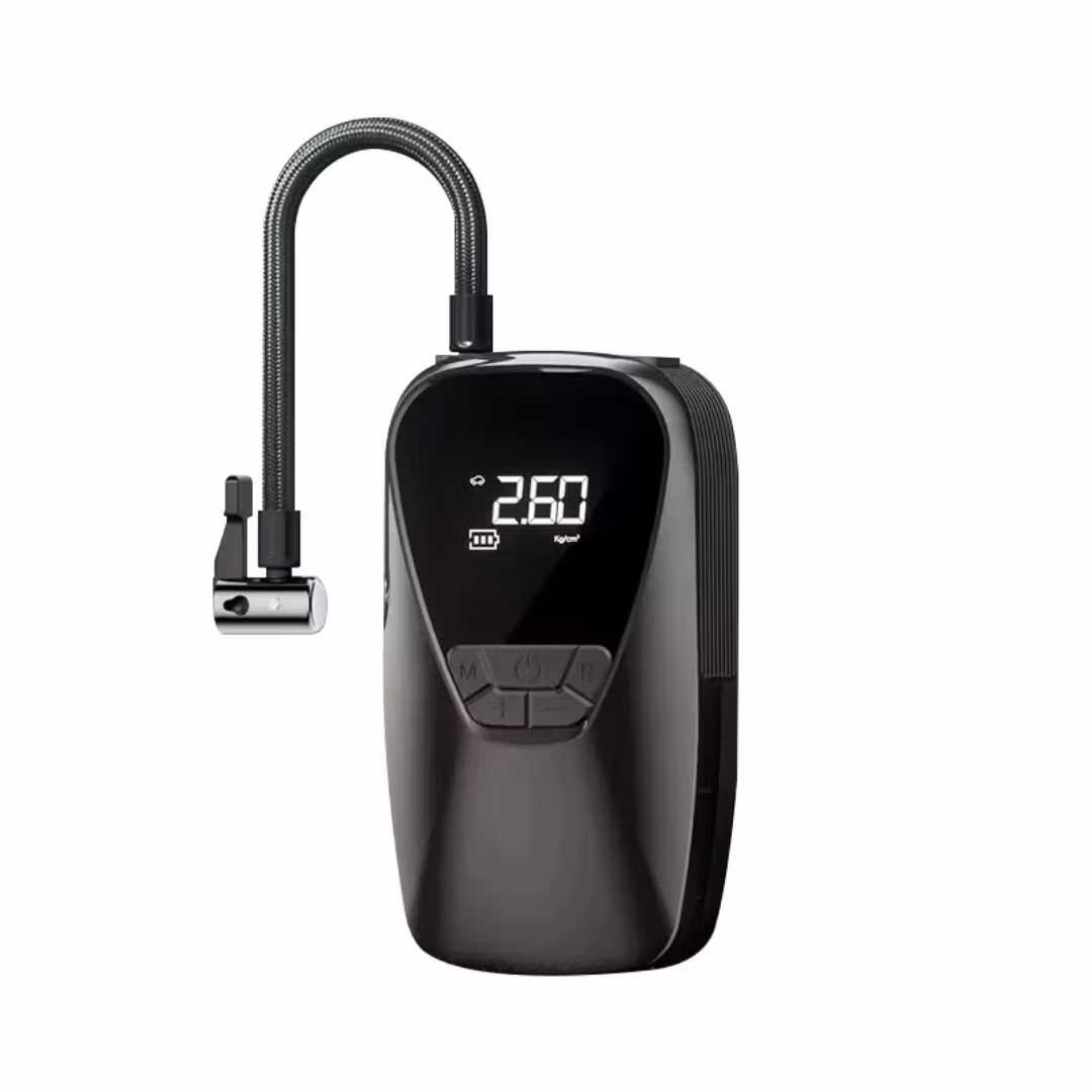 Mini bildäck pump, powerbank 6000mAh, belysning