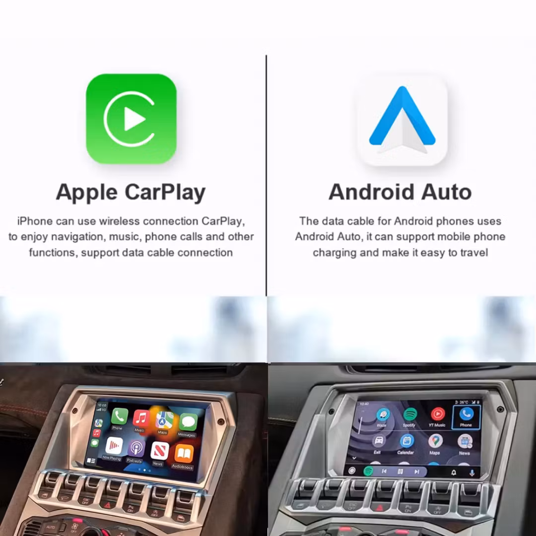 Carplay android auto Lamborghini Aventador  2012--2019