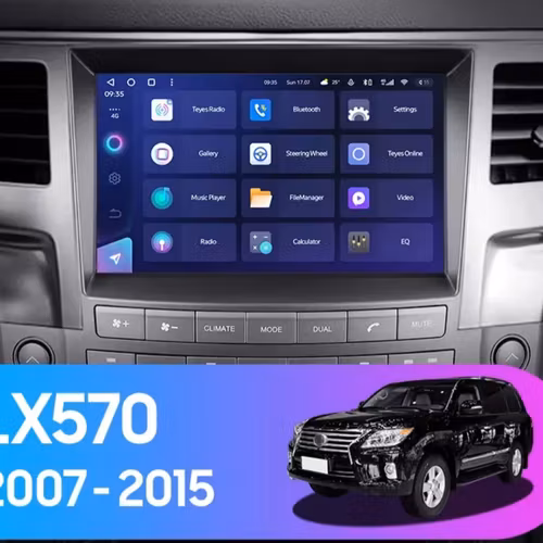 9" android 13, bilstereo Lexus LX570( 2007--2015) gps wifi carplay android auto blåtand rds Dsp RAM: 4GB, ROM:64GB, 4G LTE