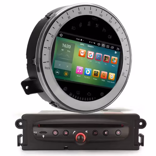 7" android 13, bilstereo  dvd-spelare BMW mini cooper(2006--2013) gps wifi carplay android auto blåtand rds Dsp RAM:4GB,ROM:64GB, 4G LTE