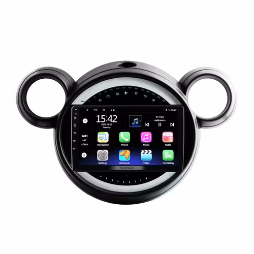 9"android 13, bilstereo  BMW  mini cooper  Countryman (2010--2016) gps wifi carplay android auto blåtand rds Dsp RAM;3GB,ROM:32GB,
