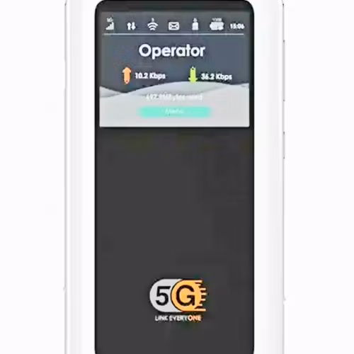 2,4 tum TFT  Pocket 5G  simkort, esim  wifi6, router,4500 mAh