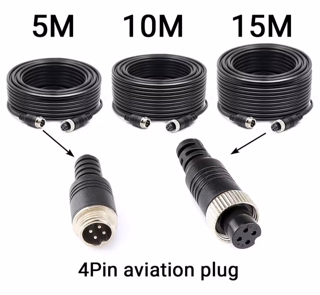 10,36 tums 4 delad skärm Dash Cam-monitor med 4 st 1080P främre bakre kamera Lastbil Trailer Buss RV Trådlös Carplay Android Auto