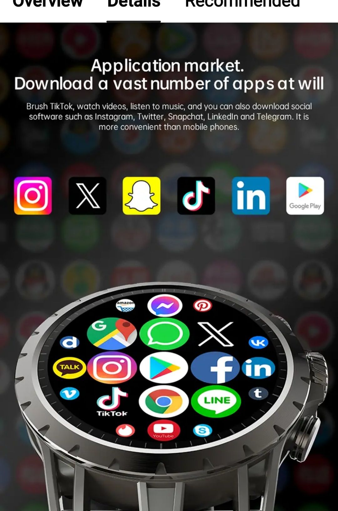 4G armbandklocka med videokamera