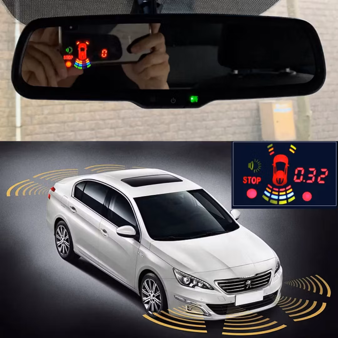 Fram & back parkeringssensor radar  med display