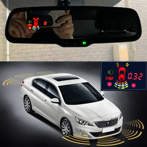 Fram & back parkeringssensor radar  med display