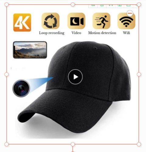 1080P Full HD 128GB Mini WiFi keps videoKamera, med mörkerseende