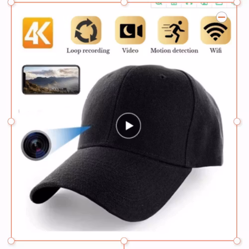 1080P Full HD 128GB Mini WiFi keps videoKamera, med mörkerseende