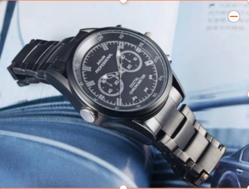 Mini 1080P HD Smartklocka  med Night Vision Motion-aktiverad videoinspelning