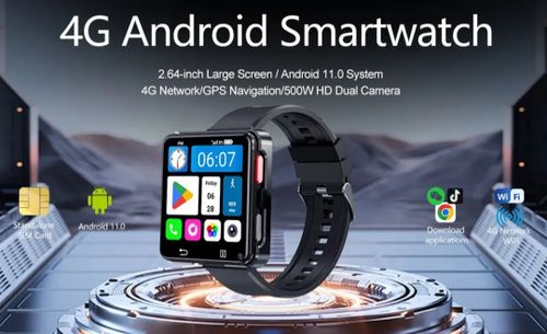 4G LTE  android 11 smartklocka 1200 mAh