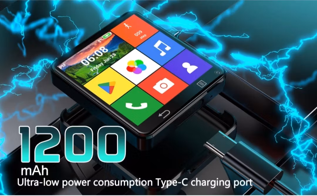 4G LTE  android 11 smartklocka 1200 mAh