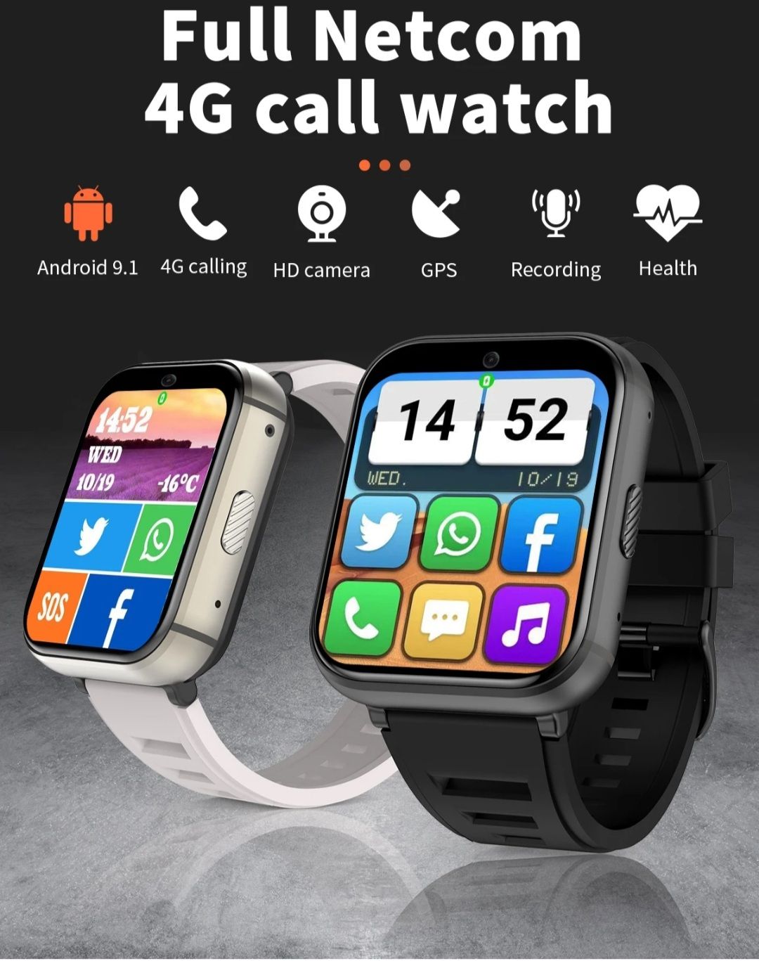 4+64GB android  4G smartklocka