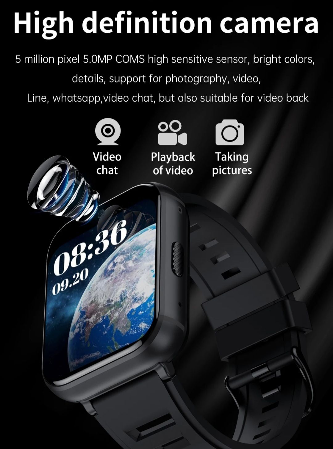 4+64GB android  4G smartklocka