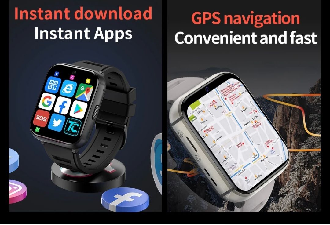 4+64GB android  4G smartklocka