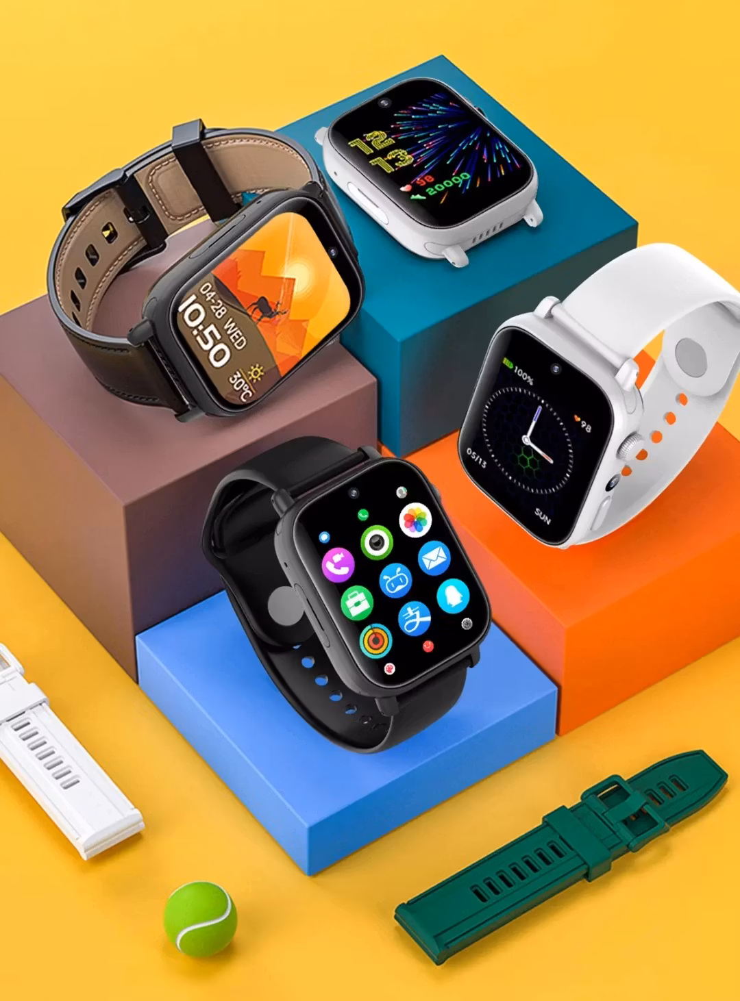 4G,5G armbandsklocka dualkamera