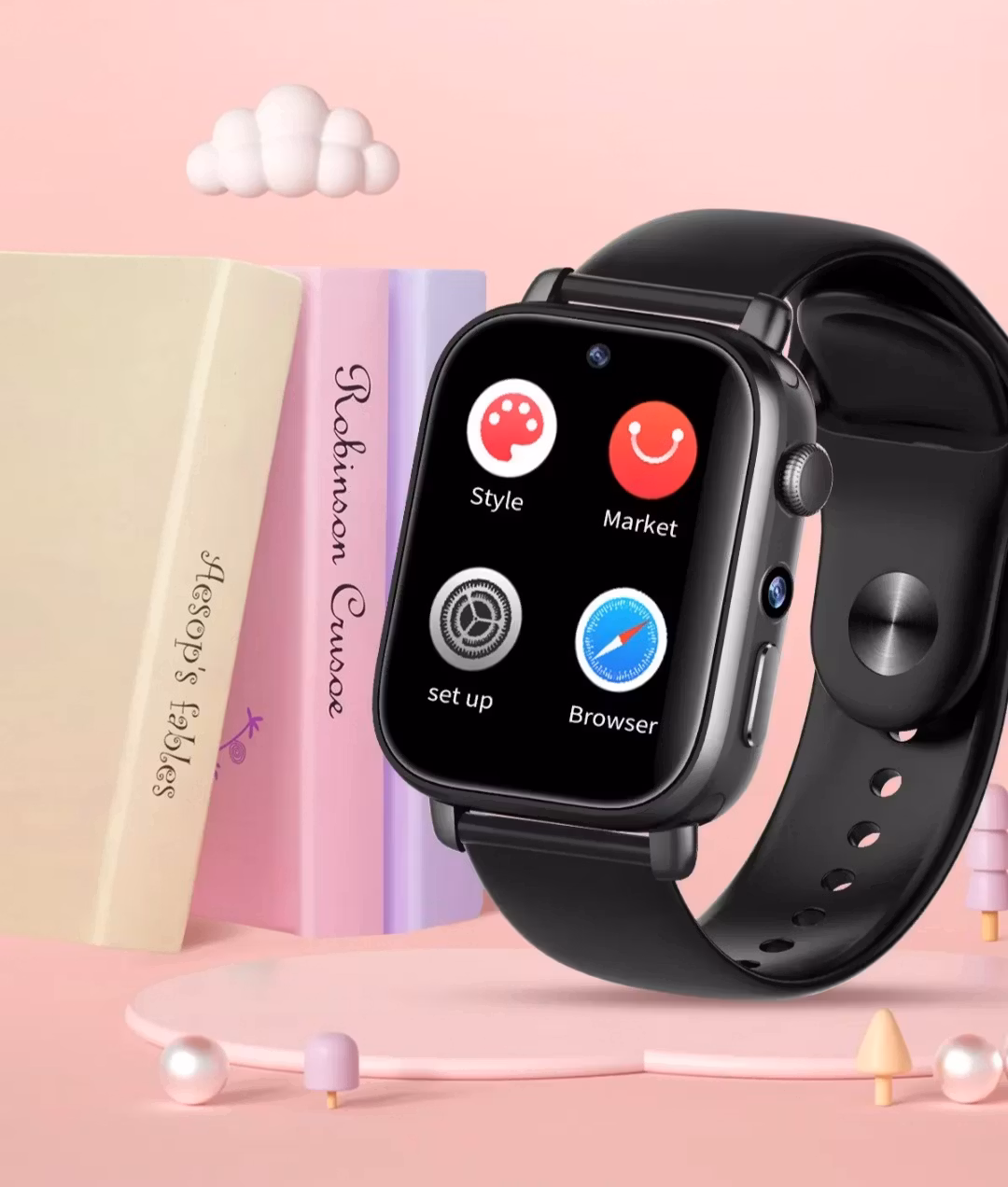 4G,5G armbandsklocka dualkamera