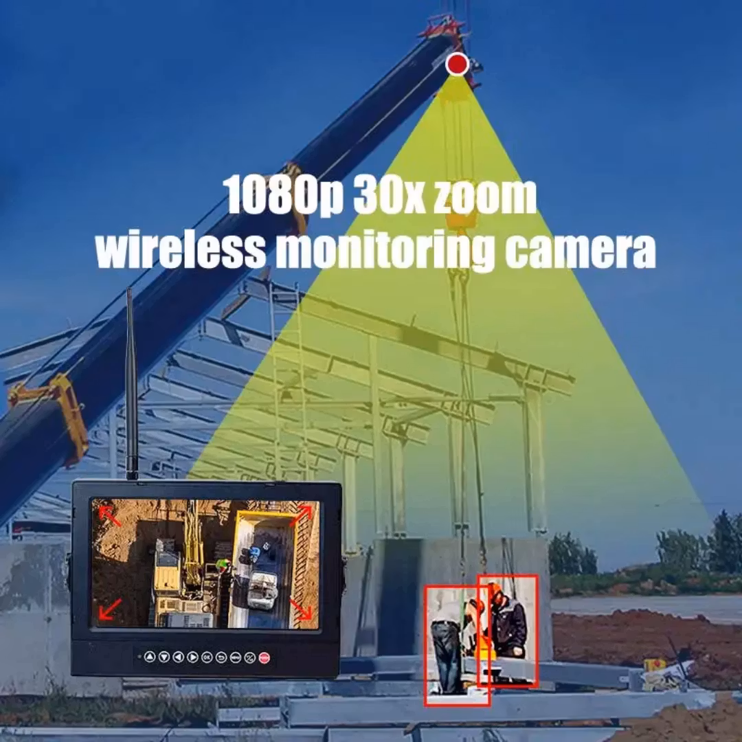 30× zoom Trådlöst  kran kamerasystem + 10" monitor 20.0000mAh