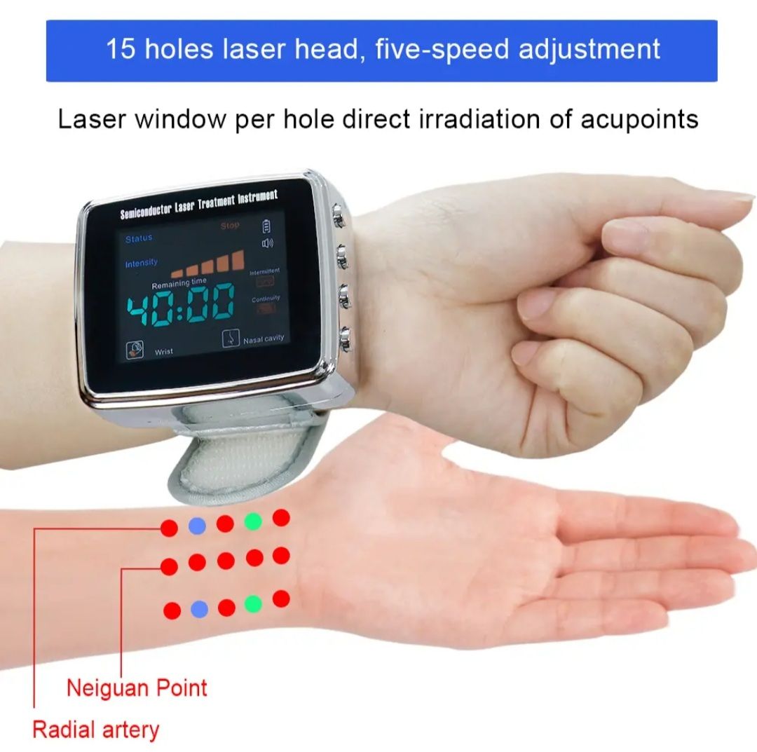 Laser behandling  av högblodtryck,diabetes